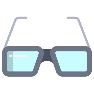 Gözlük. Web simgesi basit illüstrasyon 