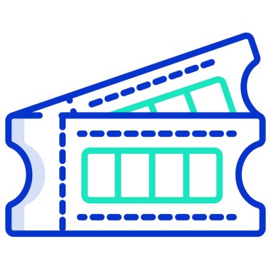 Biletler, web simgesi basit tasarım