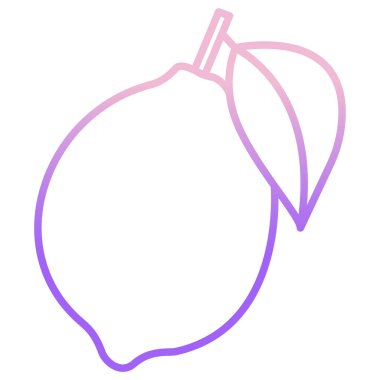 Limon web simgesi, vektör çizim