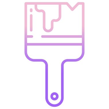 Boya fırçası. Basit resimleme