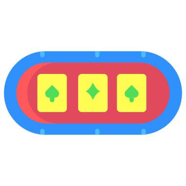 oyun konsolu düz simgesi, vektör illüstrasyonu