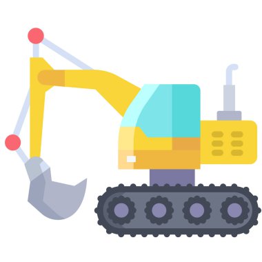 Kazıcı. Web simgesi basit illüstrasyon