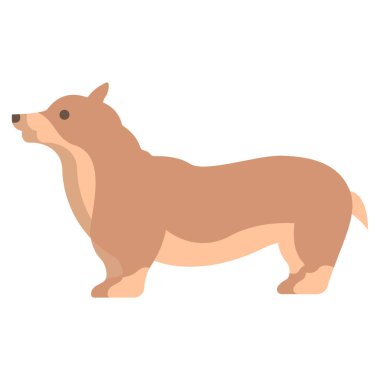 Sevimli çizgi film köpek, vektör çizim