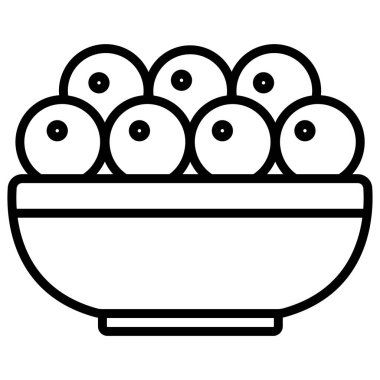 Balık yumurtası. Web simgesi basit illüstrasyon