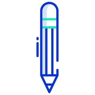 Kalem. Web simgesi basit illüstrasyon