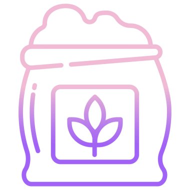 Bitki simgesinin vektör illüstrasyonu