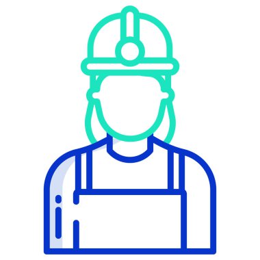 Mühendis. Web simgesi basit illüstrasyon