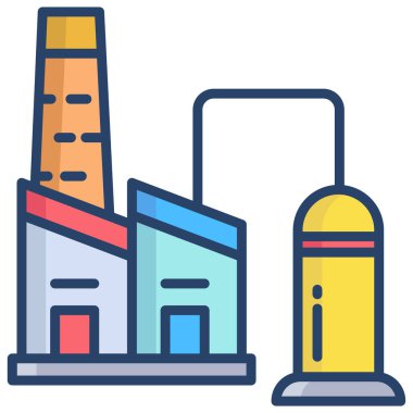 Bina. Web simgesi basit illüstrasyon