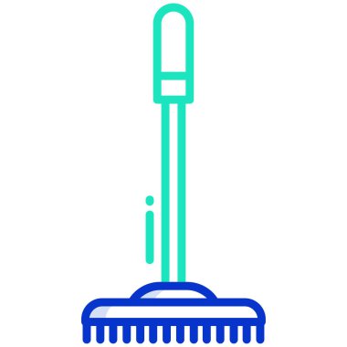 Tek bir Döşeme Temizleyicisinin vektör çizimi