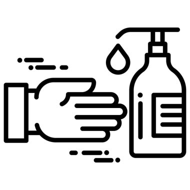 Basit vektör simgesi, Antiseptik illüstrasyonu