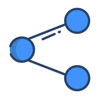 Basit vektör simgesi, paylaşım konsepti