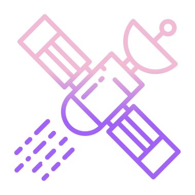 Basit vektör simgesi, uydunun çizimi