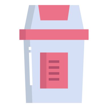 Çöp kutusu. Web simgesi basit illüstrasyon