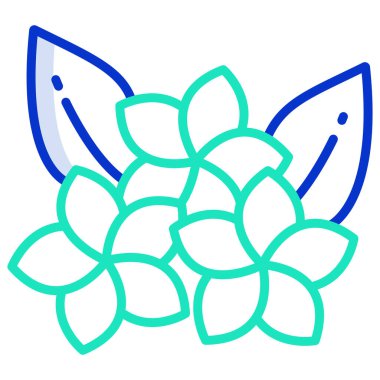 çiçek web simgesi, vektör illüstrasyonu 