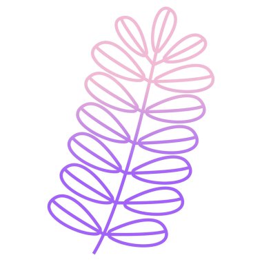 Yaprak simgesi, vektör illüstrasyonu 