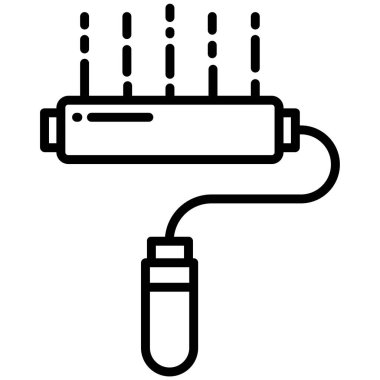 Boya silindiri. Basit resimleme