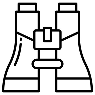 Dürbün. Web simgesi basit illüstrasyon