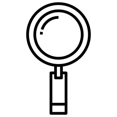 büyütme cam vektör simgesi