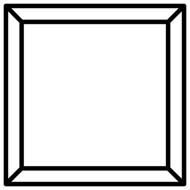 çerçeve simge vektör çizim 