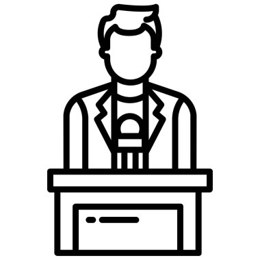 Basit vektör simgesi, insanın resmi