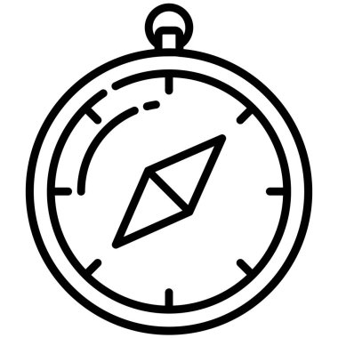 Pusula. Web simgesi basit illüstrasyon 