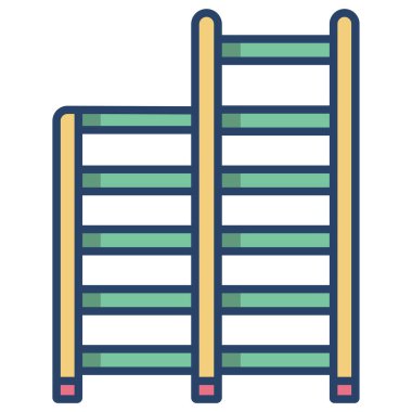 merdiven simgesi vektör tasarım ögesi şablonu