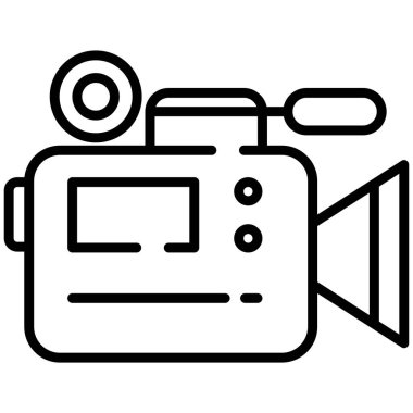 Kamera. Web simgesi basit illüstrasyon