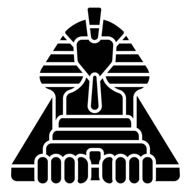 Sfenks. Web simgesi basit illüstrasyon