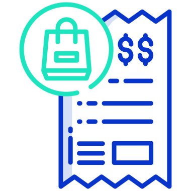 Alışveriş. Web simgesi basit illüstrasyon