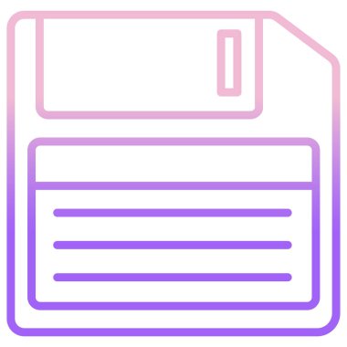 Simgeyi kurtar. Disket Vektörü. Satır Sanatı Biçiminde Veri İmzalama ve Sembol