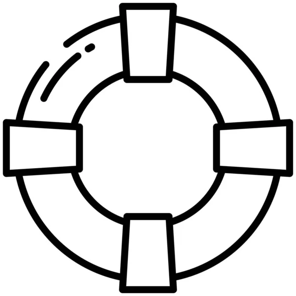 Спасательный Круг Иконка Сайта — стоковый вектор
