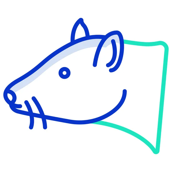Ilustración Vectorial Animal Rata — Vector de stock