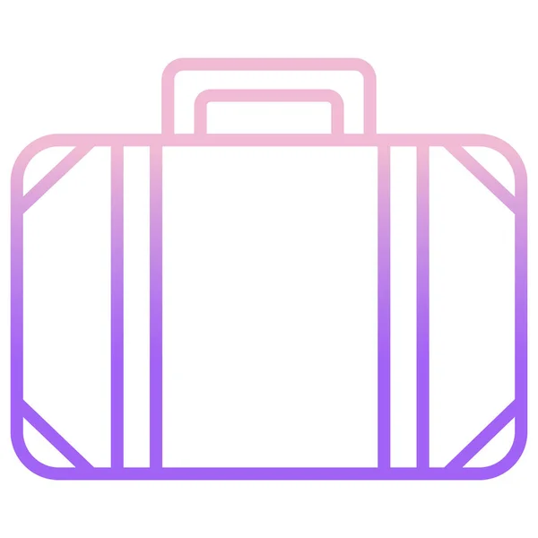Einfaches Vektor Koffer Symbol Auf Weißem Hintergrund — Stockvektor