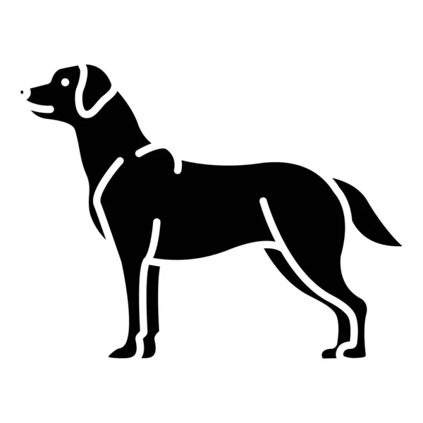 Silhouette Del Cane Illustrazione Vettoriale — Vettoriale Stock