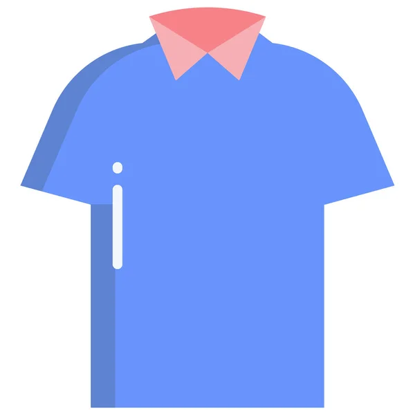 Shirt Web Icoon Eenvoudige Vector Illustratie — Stockvector