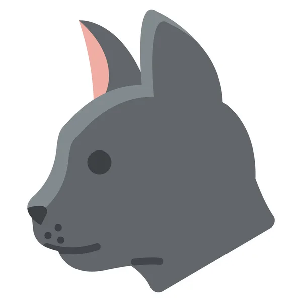 Gato Icono Web Ilustración Simple — Vector de stock