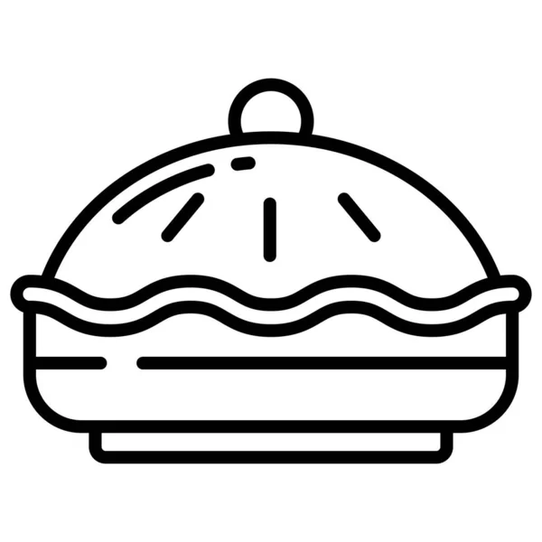 Cake Web Icon Simple Illustration — Stock Vector