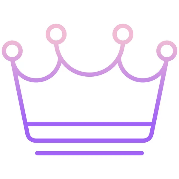 Crown Web Ikona Ilustracja Wektorowa — Wektor stockowy