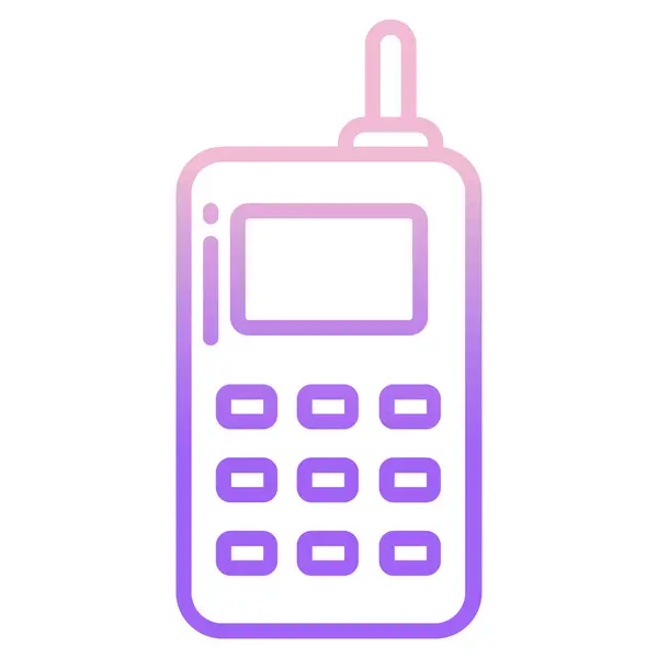 Telefon Web Symbol Vektor Illustration — Stockvektor