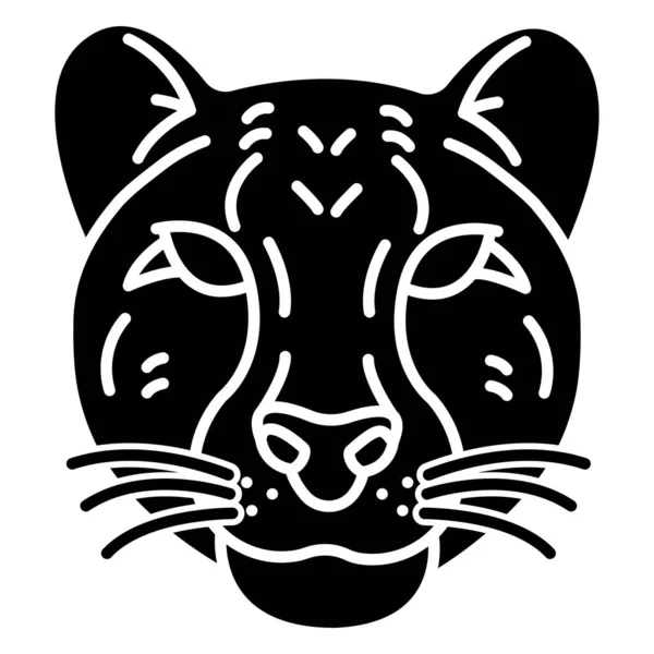 Διανυσματική Απεικόνιση Μιας Κεφαλής Τίγρης — Διανυσματικό Αρχείο