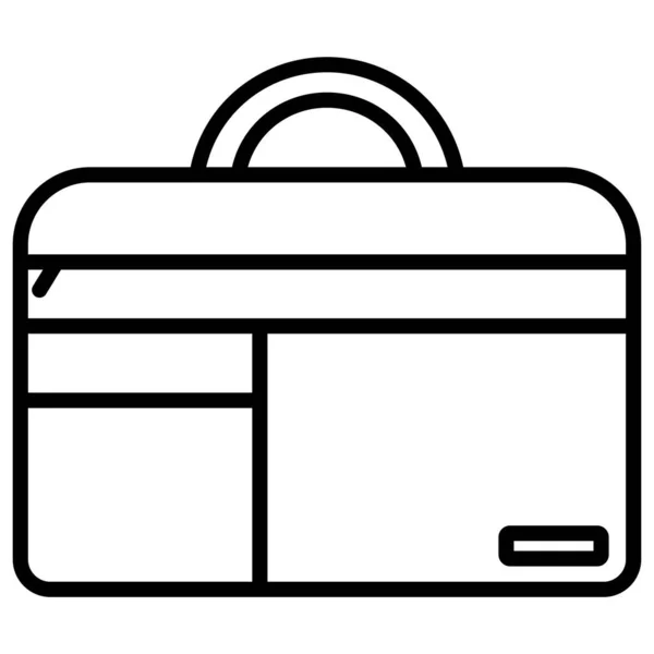 Icono Del Bolso Ilustración Simple Vector — Vector de stock