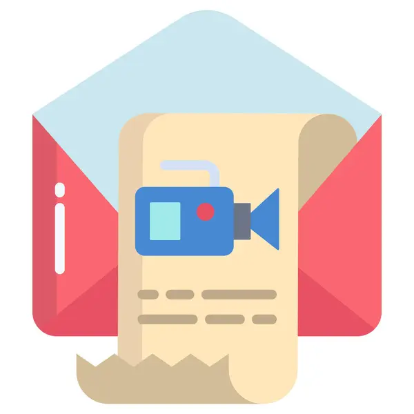 Mail Pictogram Vector Illustratie — Stockvector