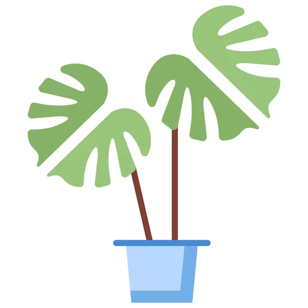 Pflanze Web Ikone Einfaches Design — Stockvektor