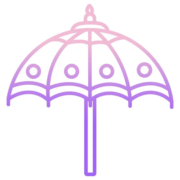 Parapluie Icône Simple Illustration Vectorielle — Image vectorielle