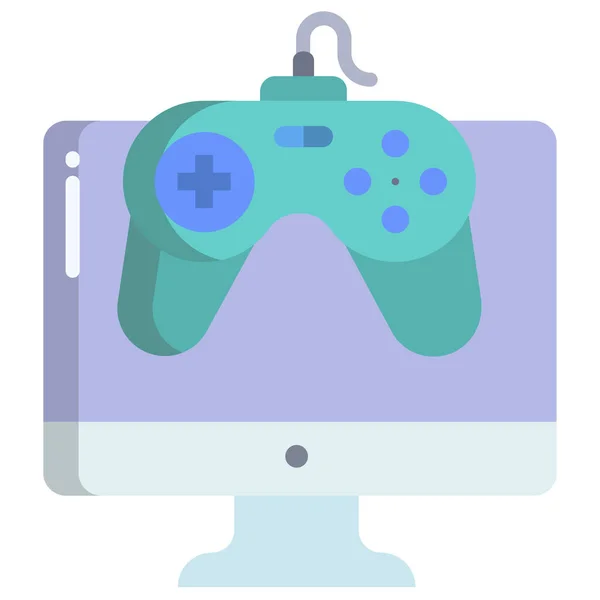 Game Concept Ion Vector Illustration — Stock Vector