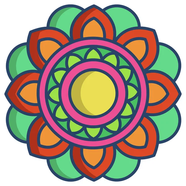 Detalle Floral Ornamento Ilustración Vectorial — Vector de stock