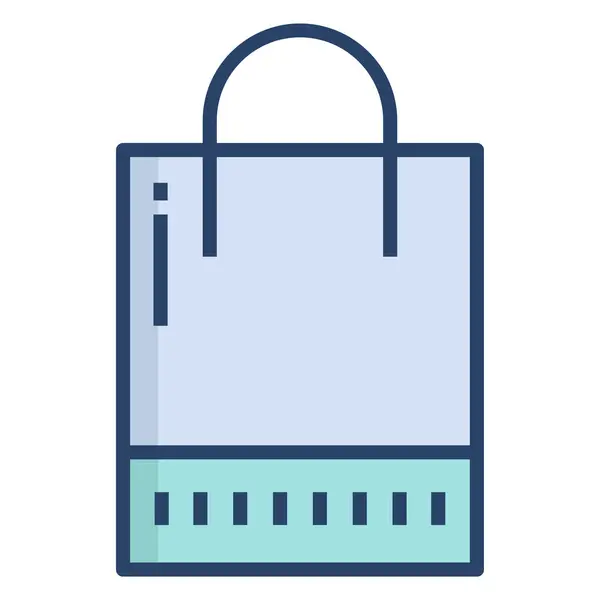 Einkaufstasche Einfaches Design — Stockvektor