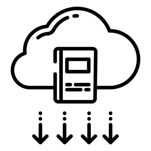 Облачные Вычисления Простой Дизайн — стоковый вектор