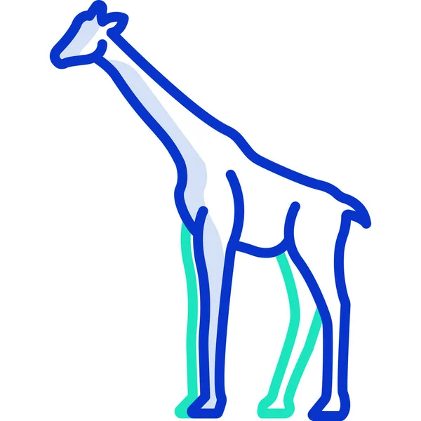 Icône Girafe Illustration Simple Girafe Vectorielle — Image vectorielle