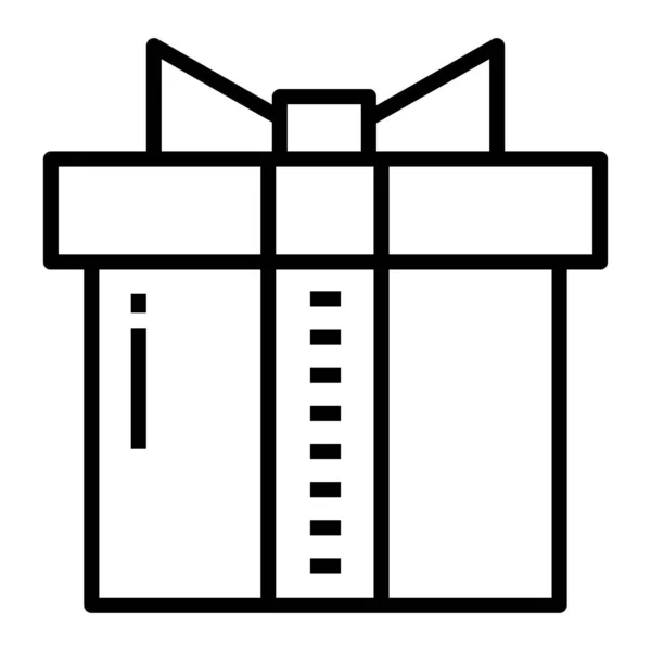Geschenkbox Symbol Umriss Illustration Von Geschenken Vektor Symbole Für Web — Stockvektor